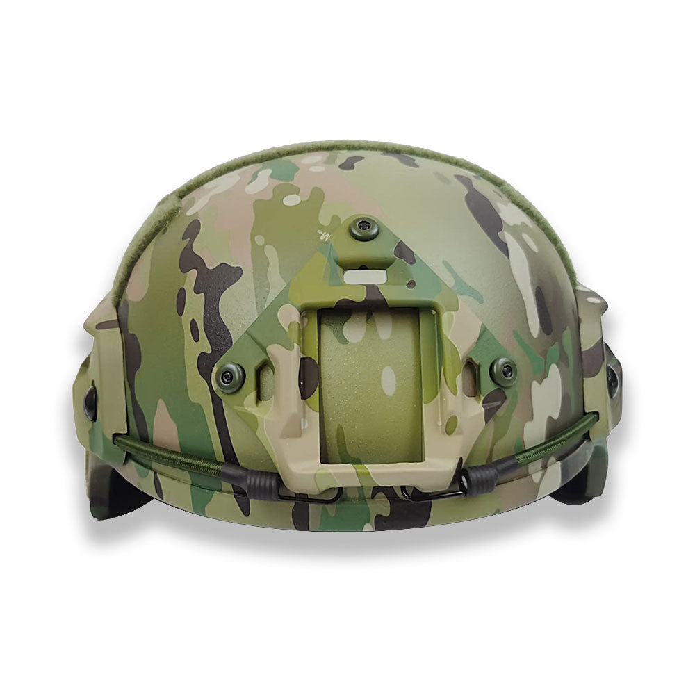 Camouflage Tactical Level IIIA MICH Ballistic Helmet With Wendy Suspension Liner