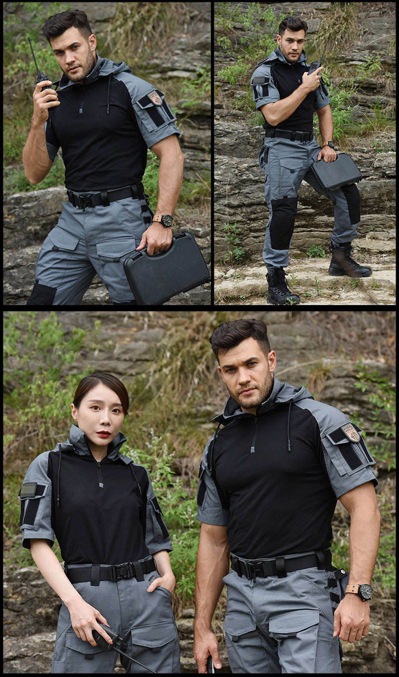 Military Tactical Short Sleeve Shirt Suit