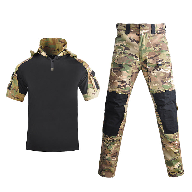 Military Tactical Short Sleeve Shirt Suit