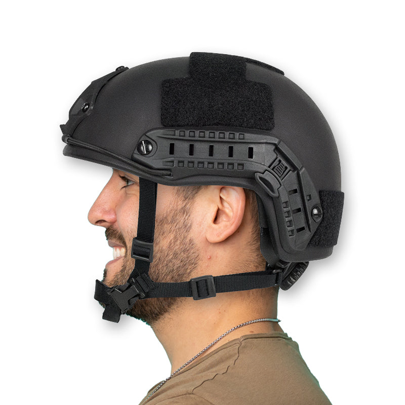 Fast Level IIIA High Cut Tactical Combat Bulletproof Helmet - Black