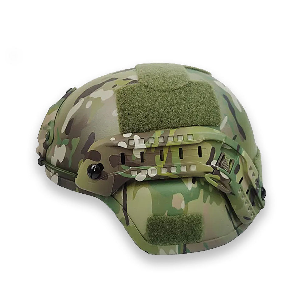 Camouflage Tactical Level IIIA MICH Ballistic Helmet With Wendy Suspension Liner