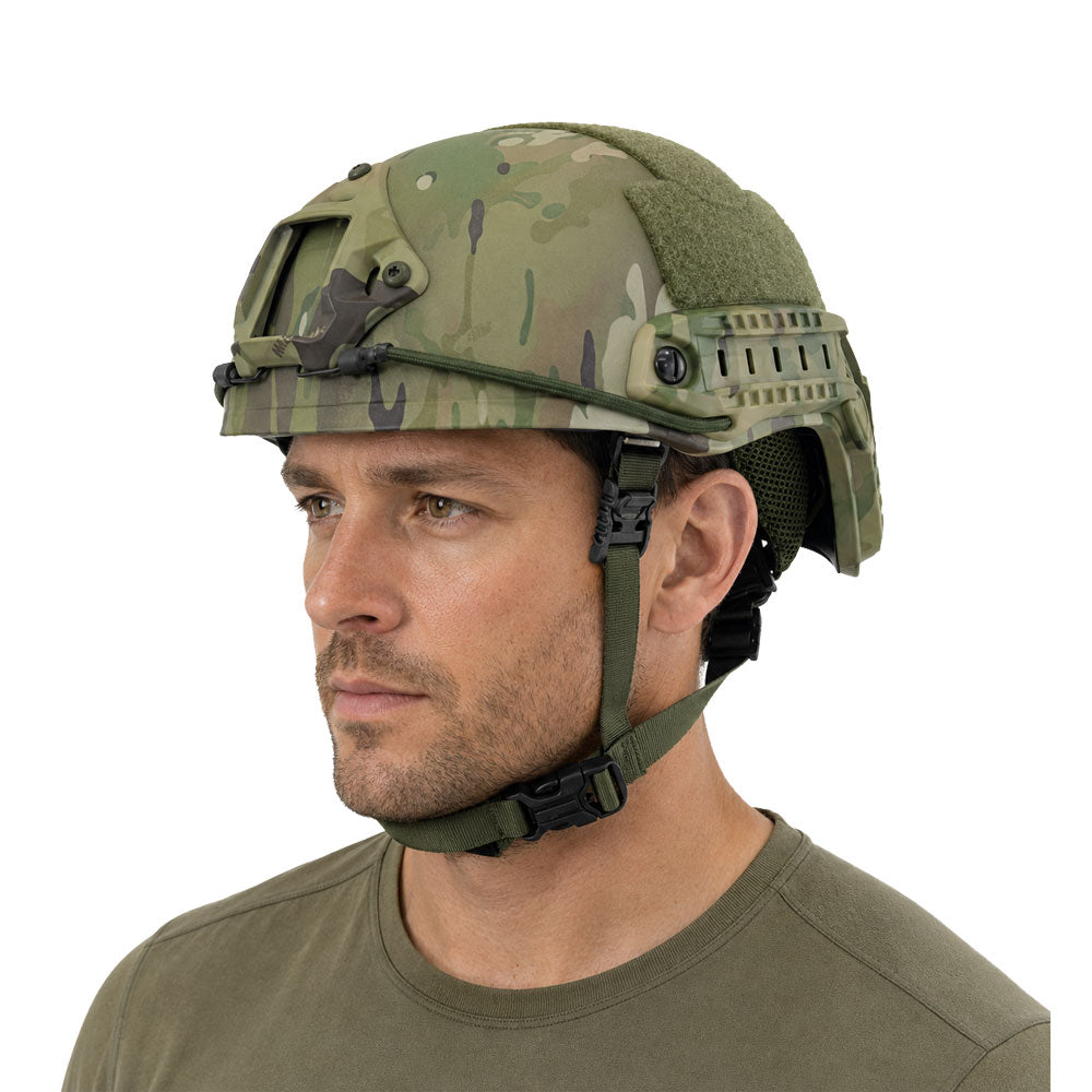 ballistic helmet as motorcycle helmet FAST High Cut Level IIIA Aramid or the Future Assault Model:DEC-CBB-701MLa Osprey Stratos 26 Review Series-Navy