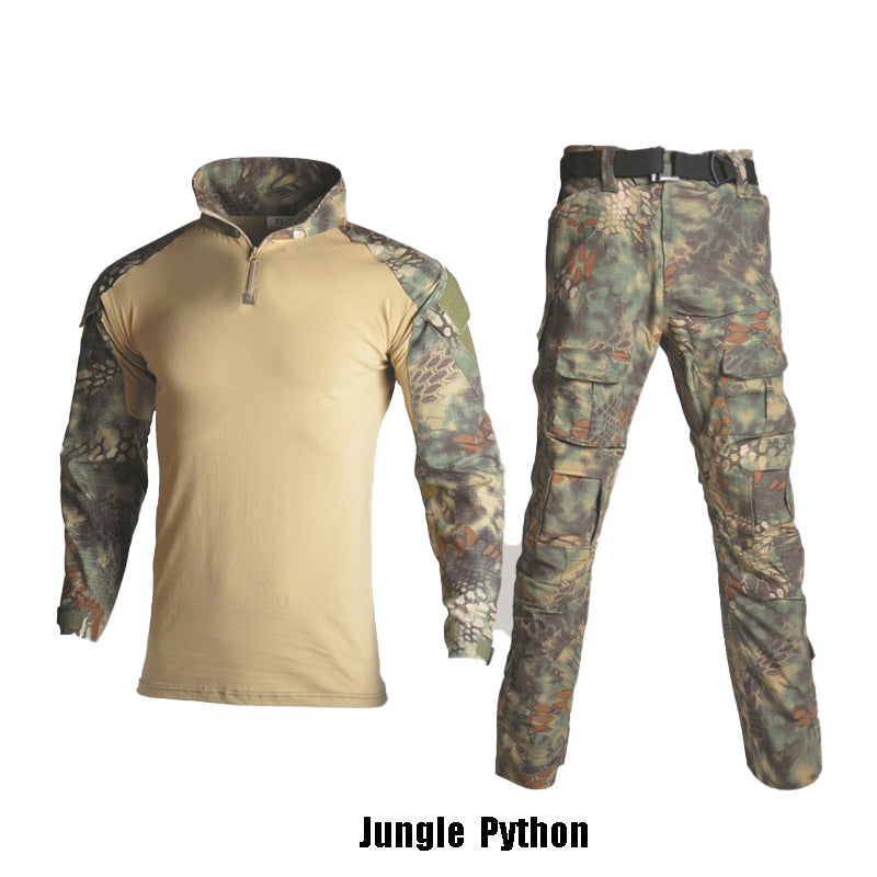 Army Long Tactical Camouflage Uniforms with Protective Gear