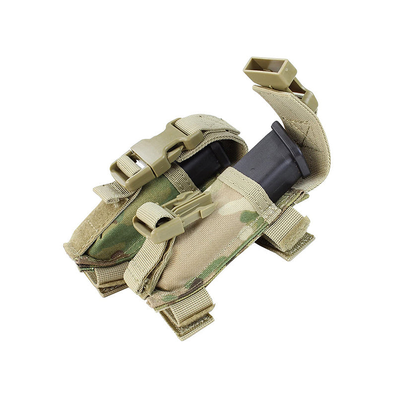 Tactical Belt Heavy Duty Waistband with Horizontal Magazine Pouch